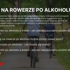 Dwóch starszych panów jedzie na rowerach po ścieżce w lesie. Temat: jazda rowerem po alkoholu.