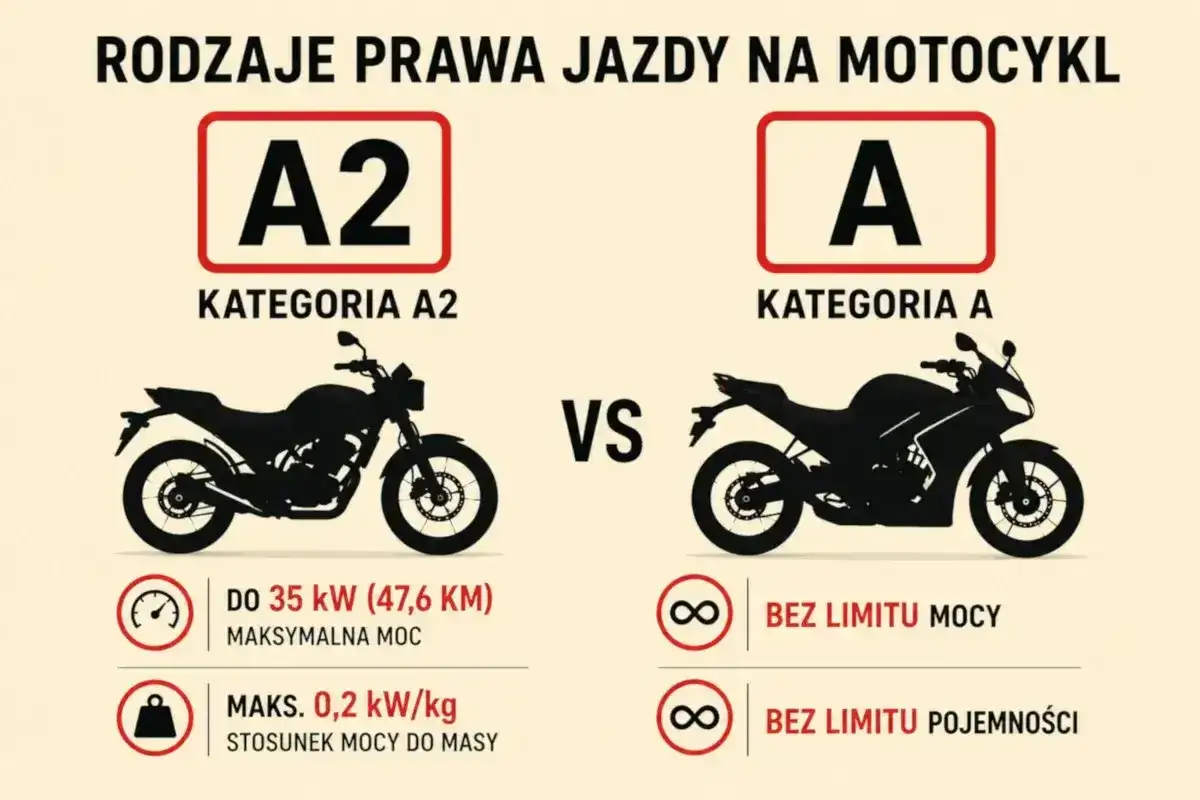 Prawo jazdy na motor - kategorie, koszty i egzamin