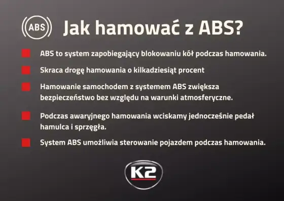 ABS w samochodzie - jak hamować i co oznacza kontrolka?
